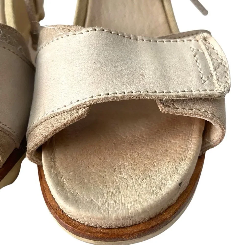 Sorel Joanie Wedge Sandal Ankle Lace with Velcro Strap in Size 8